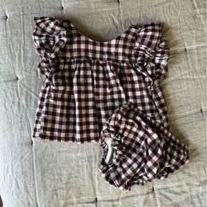 Gap gingham set 18-24 months
